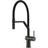 купить Смеситель кухонный Gessi 60429-707 Inedito Black Metal Brushed PVD в Кишинёве 