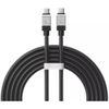 cumpără Cablu telefon mobil Baseus CAKW000301 CoolPlay Series Type-C to Type-C 5A 100W 2m, Black în Chișinău 