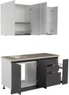 cumpără Mobilă pentru bucatarie ArtFlame GOLA White/Storm Grey (1.6 m.l.) în Chișinău 