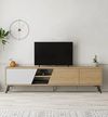 cumpără Comodă TV Trendy Fiona, Stejar, Alb 180x48x35cm în Chișinău 