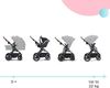 купить Детская коляска KinderKraft 3 in 1 B-TOUR (MINK) KSBTOU00LGR3000 light grey в Кишинёве 