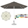 купить Зонт CREMA EOS EO300B (Италия), диаметр 300 cм + Ветрозащитный купол + Чехол на молнии (190 см) + База для зонта B24 (50 kg) (Зонт для сада террасы бассейна) в Кишинёве 