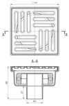 купить Душевой трап Aniplast TQ5212EU vertical, Ø50mm, grate din inox, 150x150, uscat в Кишинёве 