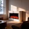 купить Камин электрический ArtFlame Rondo white & Haven 40, 800x1400x300mm в Кишинёве 