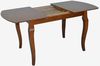 купить Комплект стол и стулья Evelin di Costacurta стол HV-29V Burnish Oak + 6 стульев GLORIA Burnish/Ekea12 Dark Brown в Кишинёве 