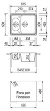 купить Мойка кухонная Plados HR6151 ROXANA Ultrametal в Кишинёве 