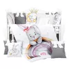 cumpără Lenjerie de pat pentru copii PernaMea Set lenjerie 8 piese Premium Iepuras gri (PM.105896/3) în Chișinău 
