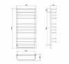 cumpără Uscător de prosoape Lianat 3018 Lux-Standart (VETA) 500x1100 П12 inox Milano în Chișinău 