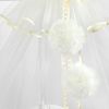 купить Кроватка PernaMea Baldachin Premium Pompom Ivory (PM.101301/3) в Кишинёве 