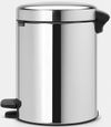 купить Урна для мусора Brabantia 11 26 21 NewIcon 5L, Brilliant Steel в Кишинёве 