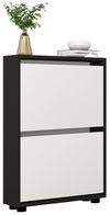 cumpără Raft pentru încălțăminte Mobildor-Lux Leo Slim 50x16x86H cm Anthracite/White în Chișinău 