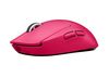 Wireless Gaming Mouse Logitech PRO X Superlight, 100-25600 dpi, 5 buttons, 40G, 400IPS, Rech, Pink 