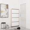 купить Полка для обуви Mobildor-Lux Leo Slim 80x16x164H cm Sonoma/White в Кишинёве 