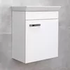 cumpără Dulap pentru lavoar Bayro Larra подвесной под умыв. Isik 450 универсальный белый мат în Chișinău 