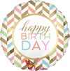 Фольгированный   Шар "Happy Birthday" в ассортименте