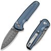 купить Нож походный Civivi C20052F-DS1 Mini Shakan, mâner aluminiu albastru, Button Lock в Кишинёве 
