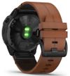 купить Смарт часы Garmin fenix 6X Pro Sapphire editions Black DLC with chestnut leather band в Кишинёве 