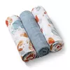 Пеленки муслиновые Babyono Blue (70x70 см) 3 шт 