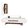 cumpără Comodă TV Trendy Trandafir S, Nuc, Alb 145x49x36cm în Chișinău 
