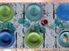 Набор столовой посуды Tognana Bahamas 18ед, три цвета, фарфор