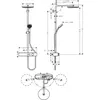 Pulsify  Sistema de duș 260 1jet cu ShowerTablet Select 400