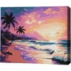 купить Картина по номерам BrushMe RMG0016FC 30x40 см (без упаковки) Тропический закат в Кишинёве 