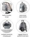 купить Сумка для мам Skip Hop 9U421910 Hop Luna Sage в Кишинёве 
