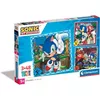 купить Пазл Clementoni Puzzle 3x48 Square Sonic (25320) в Кишинёве 