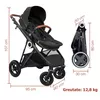 Carucior 3 in 1 BabyGo AIR Halime Black/Black 