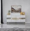 купить Комод Trendy Milano, Alb, Auriu (GTR001210) в Кишинёве 