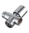 cumpără Robinet coltar cu ventil 3 cai D. 1/2" FE x 3/4" FE x 1/2" FI PN16 alama nichelata, pentru masina de spalat  ITAP în Chișinău 