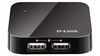 USB 2.0 Hub 4-port D-link "DUB-H4/E1A" 
