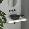 купить Раковина Ravak UNI 400 B Slim D400x125mm Black matt XJX0D140000 в Кишинёве 