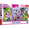 cumpără Puzzle Trefl 34889 Puzzles 3x80 Minnie and friends, Disney Minnie în Chișinău 