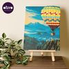 cumpără Set de creație Okto 30009 3D Pictură pe numere cu plastilină ușoară 30×40сm, Zbor cu balonul cu aer cald în Chișinău 