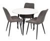 купить Комплект стол и стулья Evelin di Costacurta стол DT-404-3B + 3 стула YTC-055B Dark grey в Кишинёве 