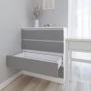 купить Комод Smartex (16045) Т1 80cm Alb+Grafit в Кишинёве 