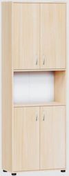 cumpără Dulap de birou Tisam Шкаф книжный полузакрытый 4-дверный 802х403х1816мм (0633) în Chișinău 