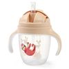 купить Поильник BabyOno 1464/04 Cupa de baut cu un paie ponderat (bej) в Кишинёве 