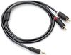 купить Кабель для AV Ugreen 10512 3.5mm Male to 2 RCA Male Audio Cable 3m, AV102, Gray в Кишинёве 