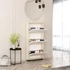 купить Полка для обуви Mobildor-Lux Leo Slim 70x16x125H cm Sonoma/White в Кишинёве 