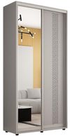 купить Шкаф Mobildor-Lux Compact uși glisante Oglindă + PAL cu ornament grecesc (110x45x220H cm) Grey в Кишинёве 