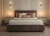 купить Кровать Fabrik Home Charlotte 1600 Коричневая (Ткань Mango 1305) в Кишинёве 