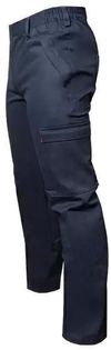 купить Спецодежда Profmet 365607 Сварочные брюки, размер S, 100% хлопок, огнестойкая и антистатическая, плотность 350 г/м² г/м², темно-синий в Кишинёве 