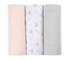 Set pelincute din muslin Beaba Swan Pink (3 buc) 