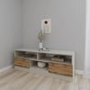 cumpără Comodă TV Smartex (16347) Т6 140cm TV Kashemir+Stejar Inchis în Chișinău 