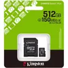 купить Флеш карта памяти SD Kingston SDCS3/512GB, microSD Class10 A1 UHS-I U1 (V10) + SD adapter в Кишинёве 