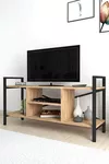 cumpără Comodă TV Bofigo Comoda, cadru metalic, 120x36,5x62,5 cm, Stejar (11-01-02) în Chișinău 