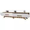 cumpără Comodă TV Trendy Flora, Nuc, Alb 205x50x36cm în Chișinău 