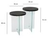 cumpără Măsuţă cafea Trendy Serenity 2, Antracit, Transparent, set în Chișinău 